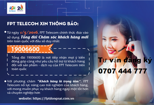 Số điện thoại Tổng Đài FPT Đồng Nai