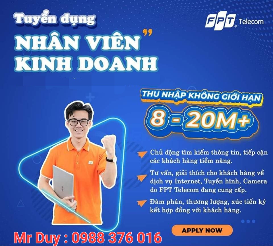 tuyển dụng tại FPT telecom Đồng Nai